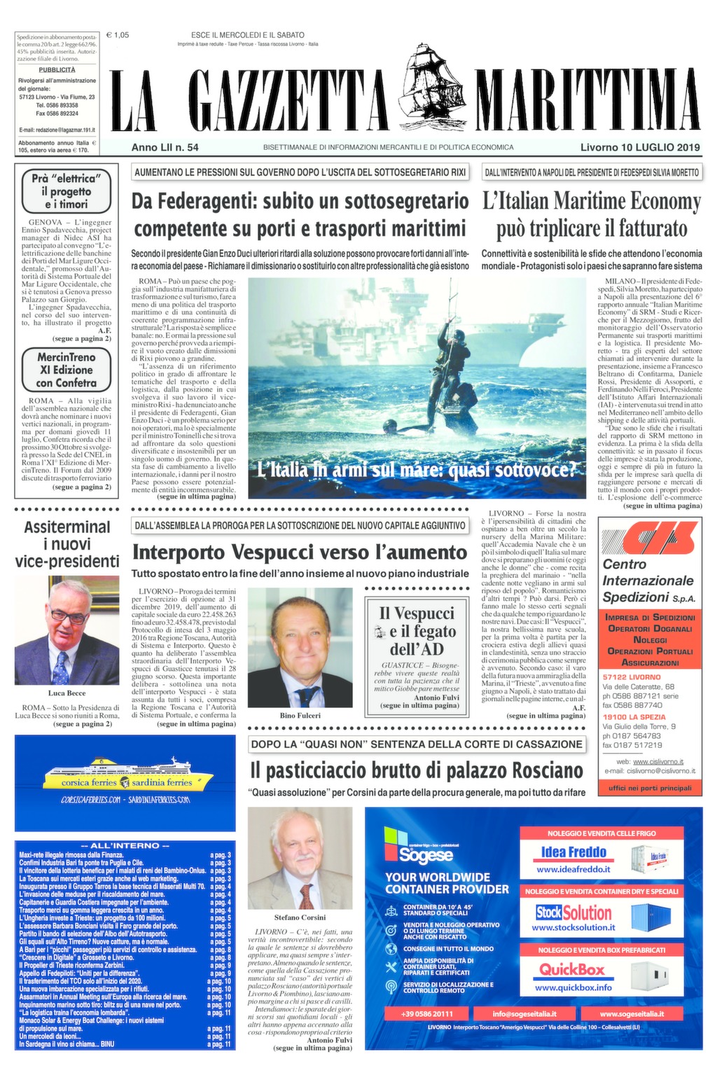 Giornale del 10-7-2019