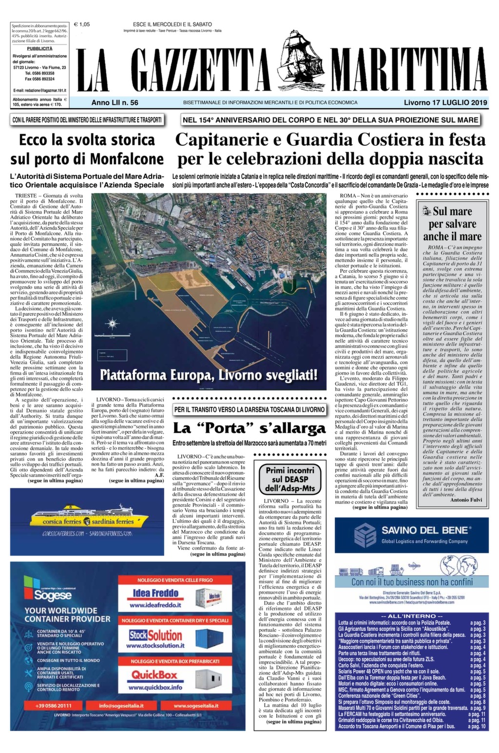 Giornale del 17-7-2019