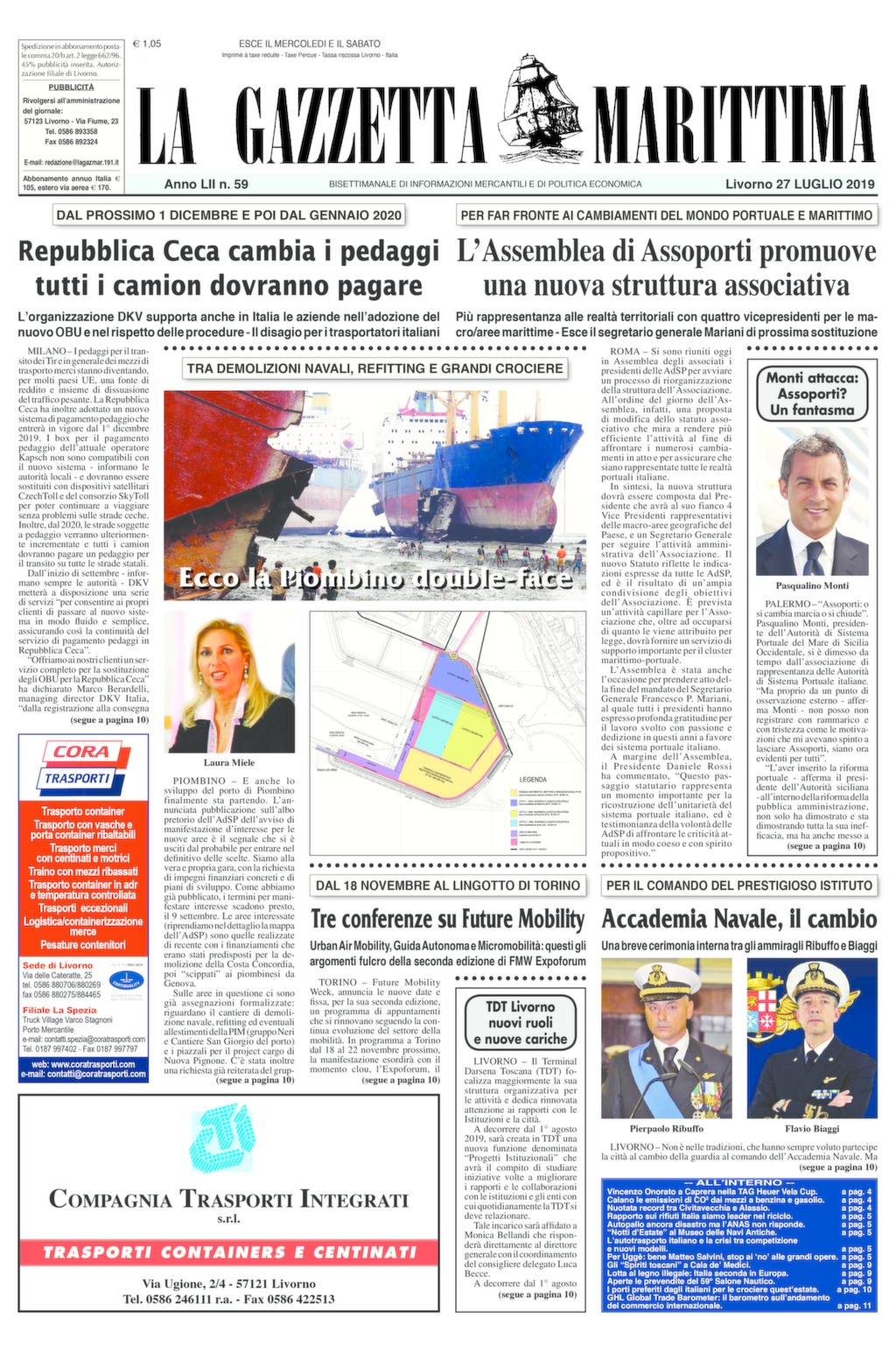 Giornale del 27-7-2019