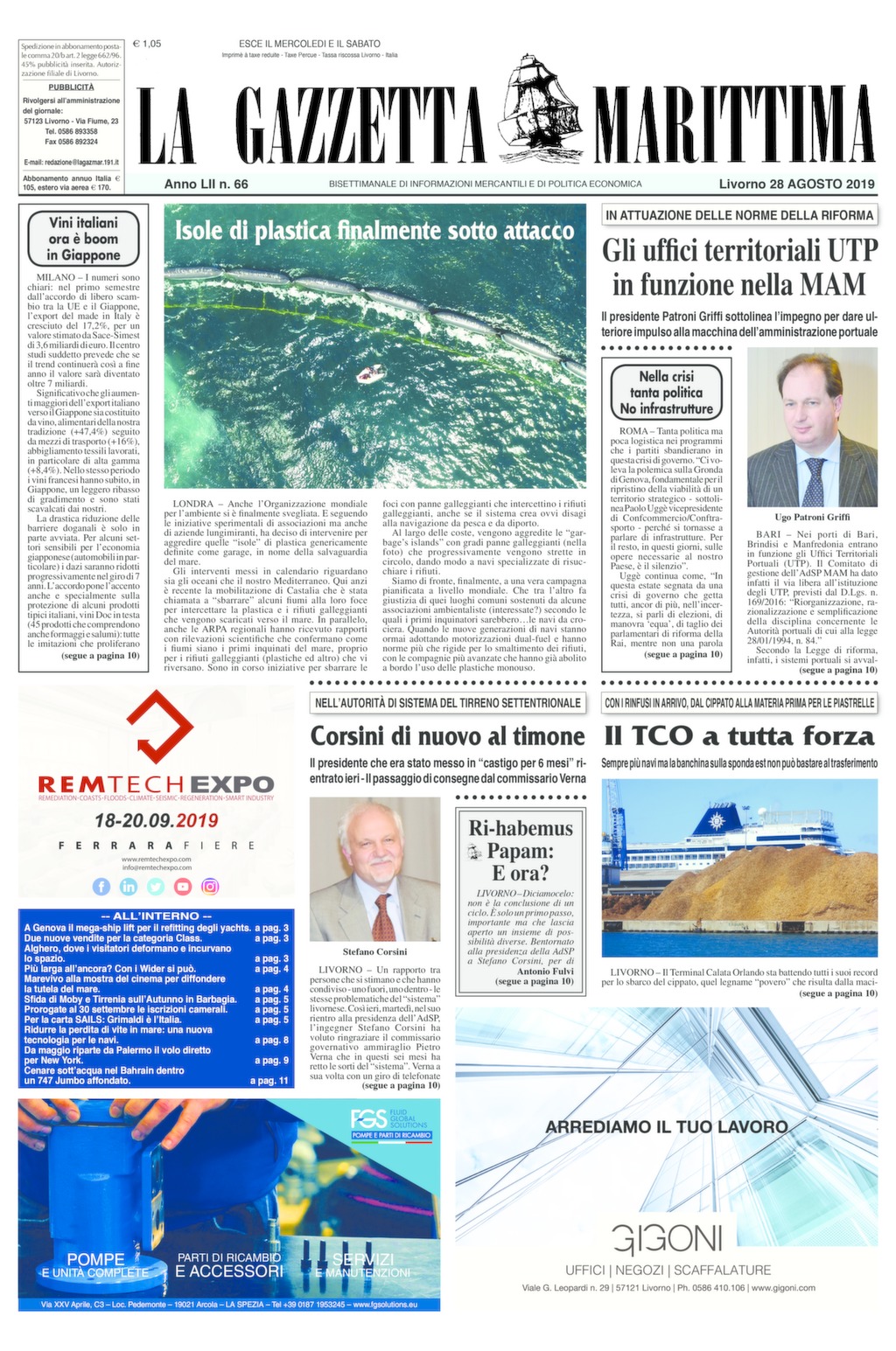 Giornale del 28-8-2019