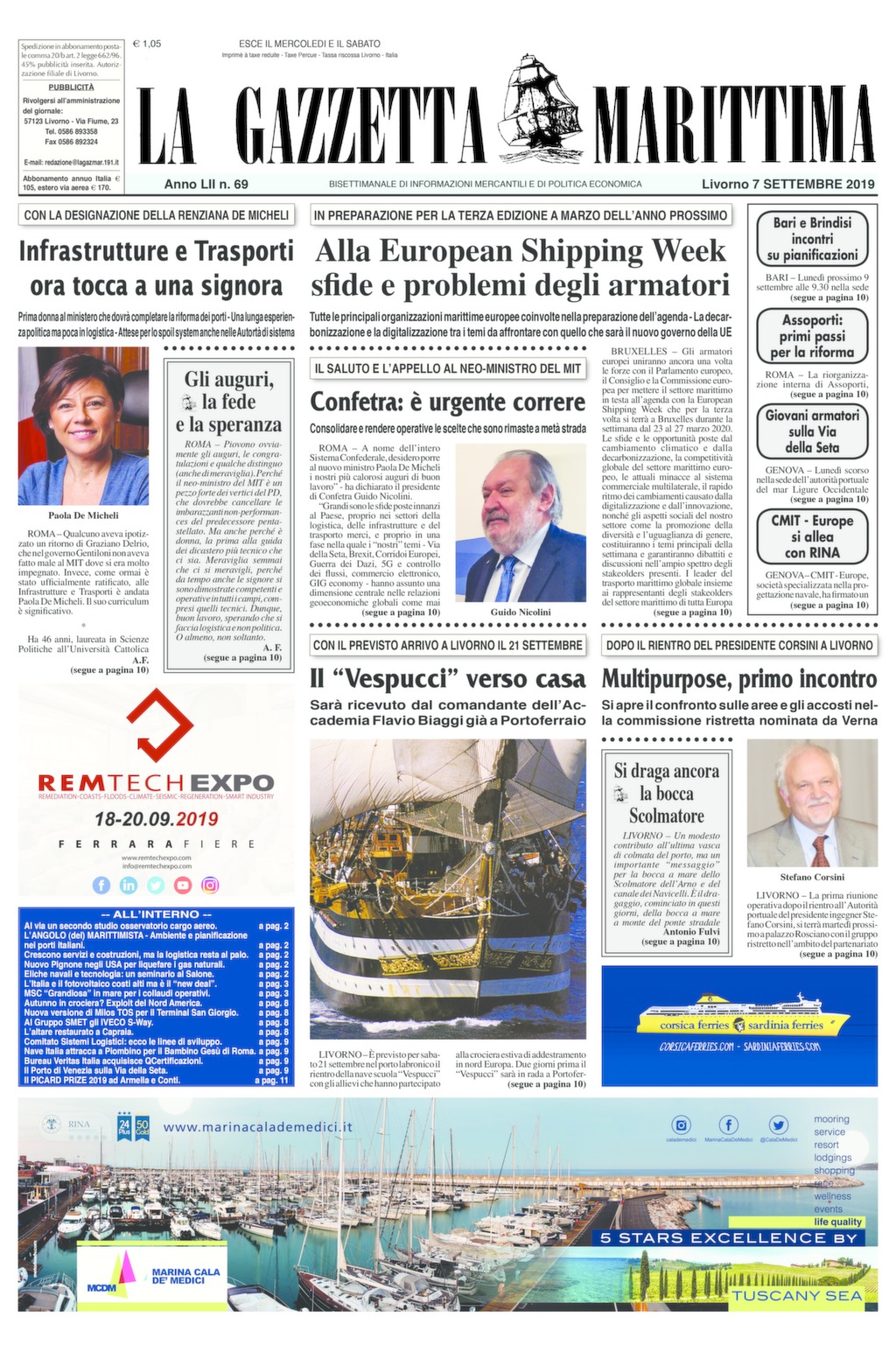Giornale del 7-9-2019
