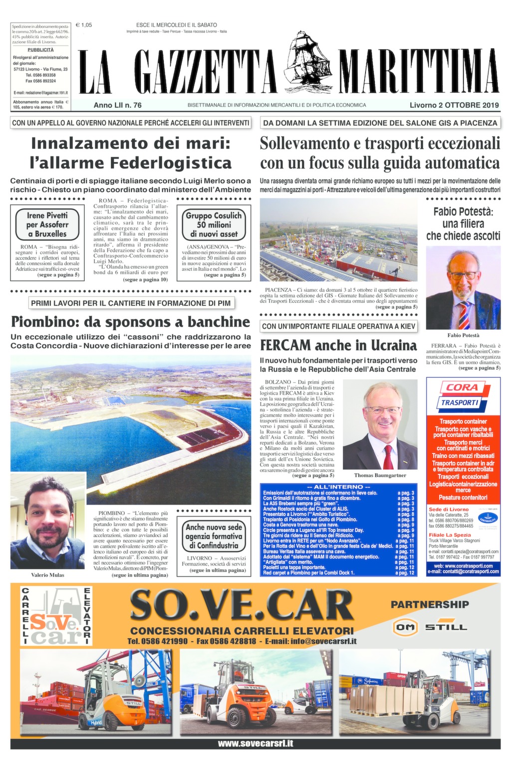Giornale del 2-10-2019
