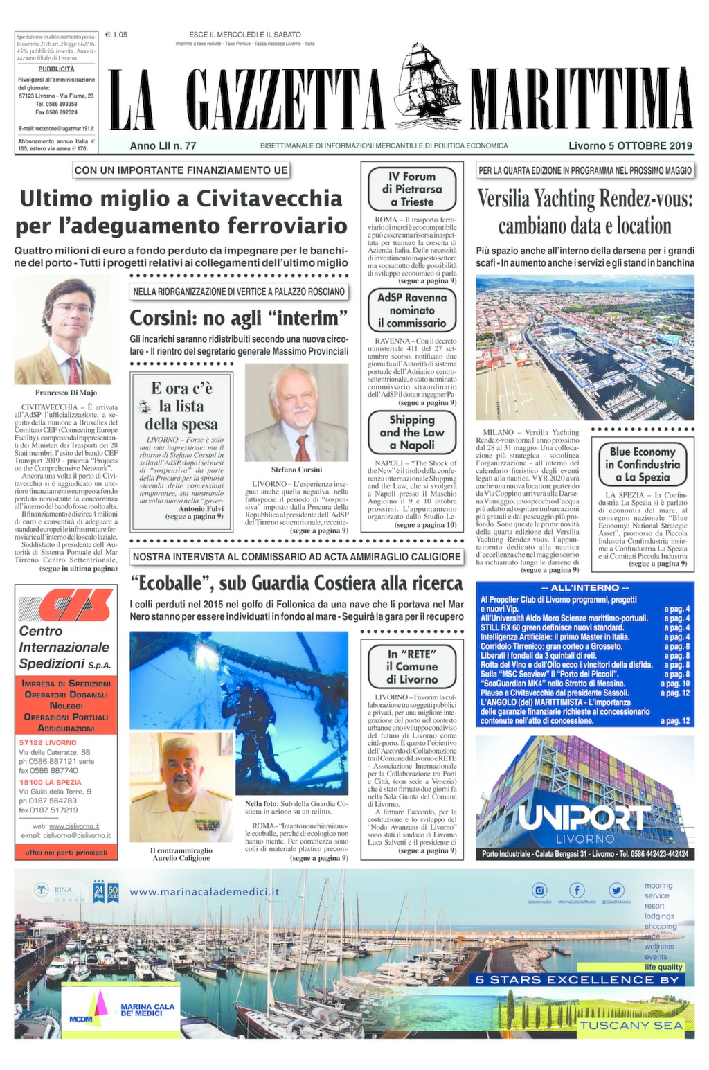 Giornale del 5-10-2019