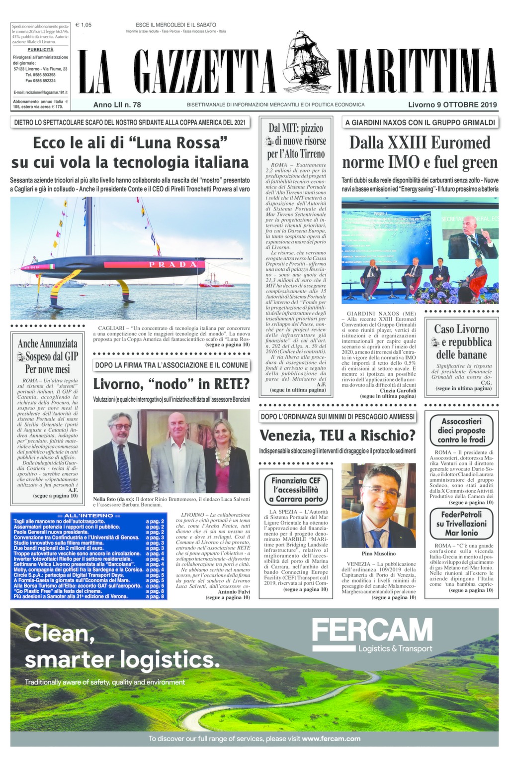 Giornale del 9-10-2019