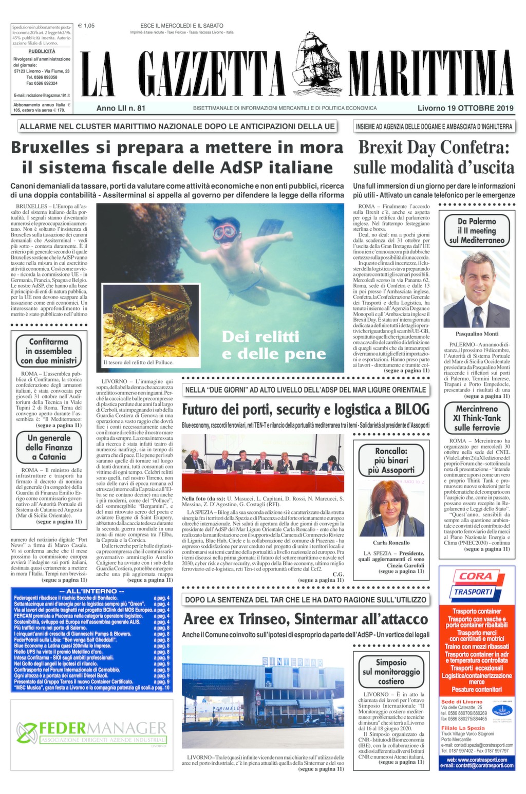 Giornale del 19-10-2019