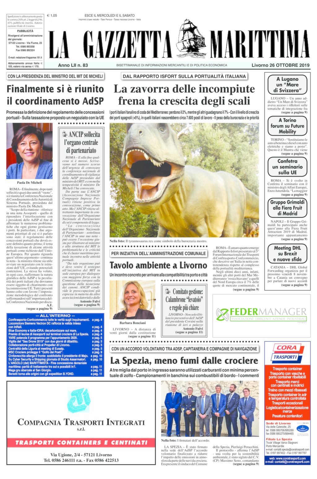 Giornale del 26-10-2019