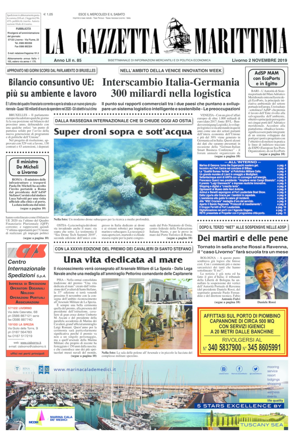 Giornale del 2-11-2019