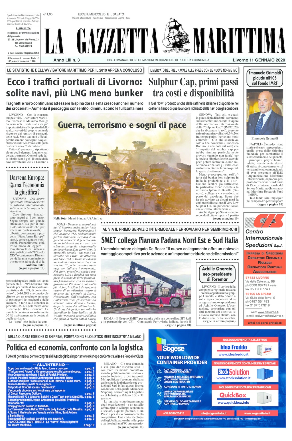 Giornale del 11-1-2020
