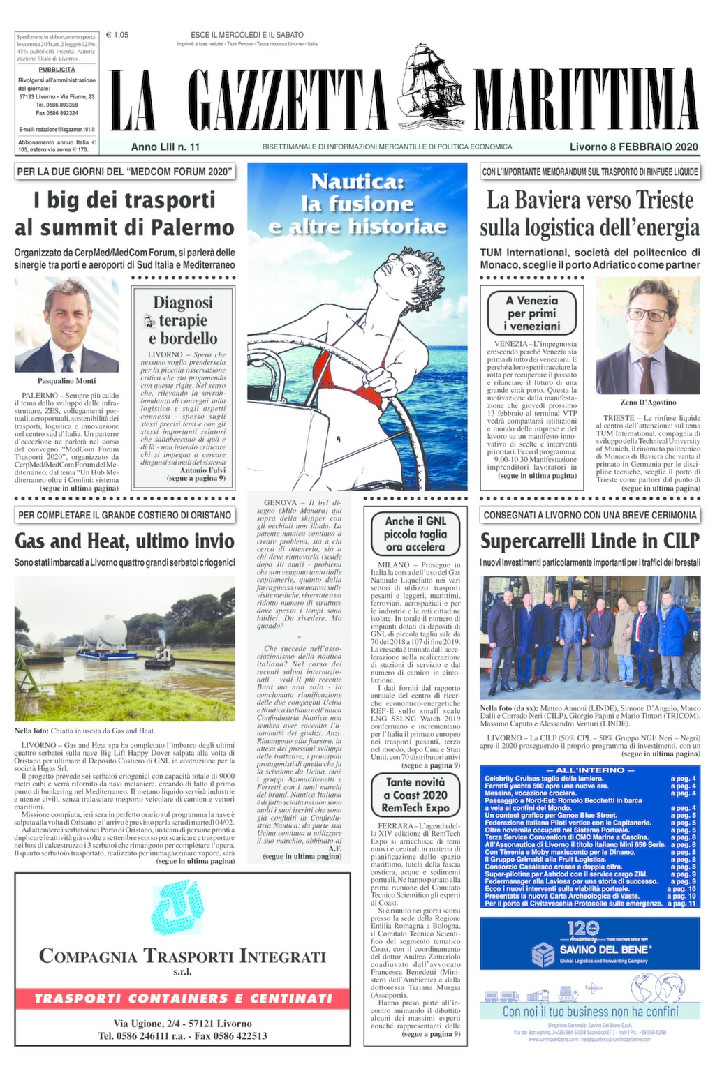 Giornale dell’8-2-2020