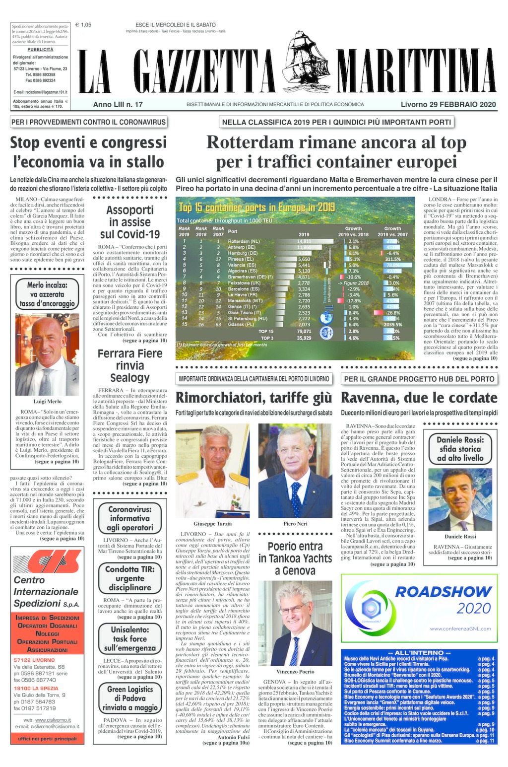 Giornale del 29-2-2020