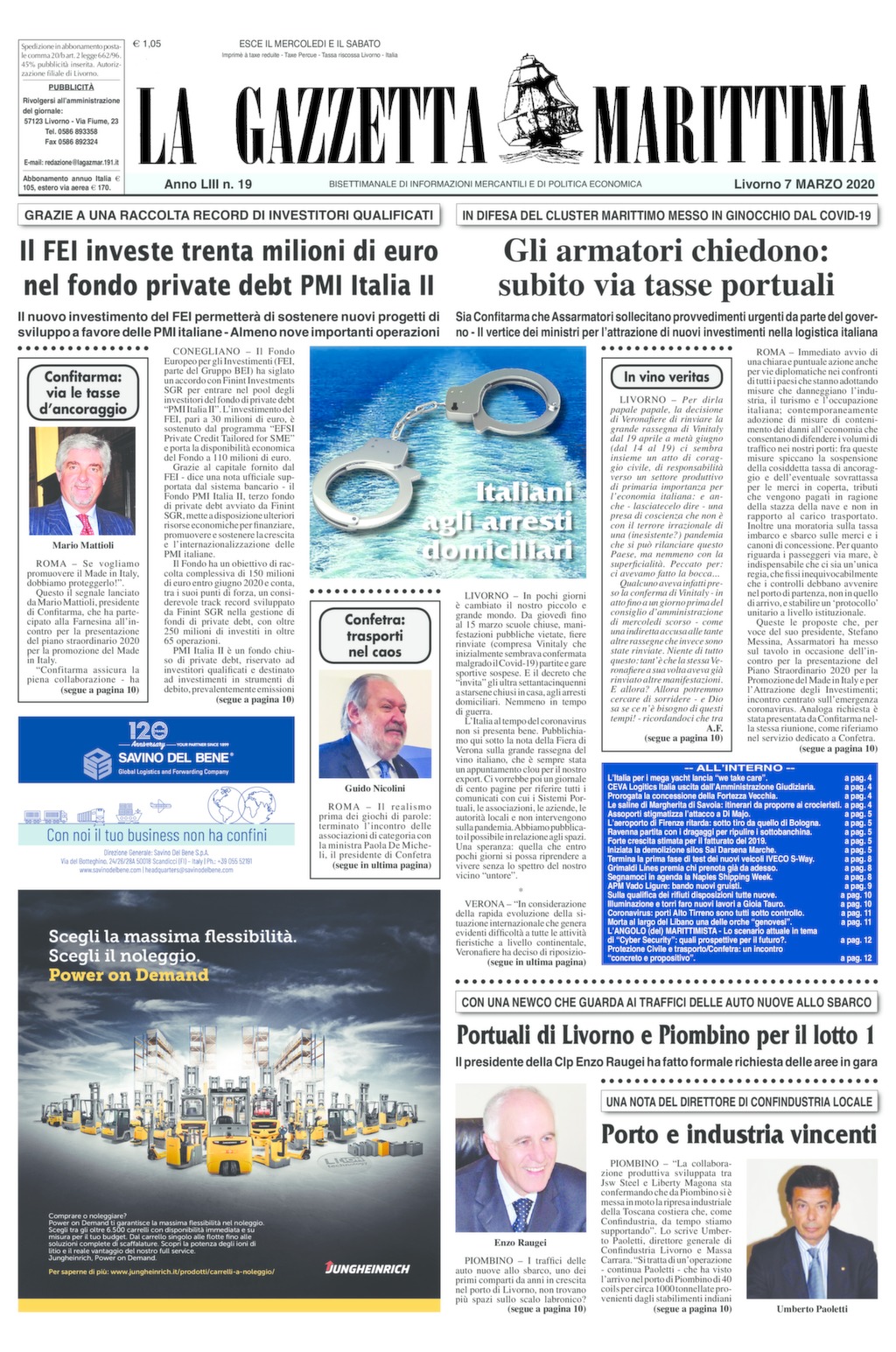 Giornale del 7-3-2020