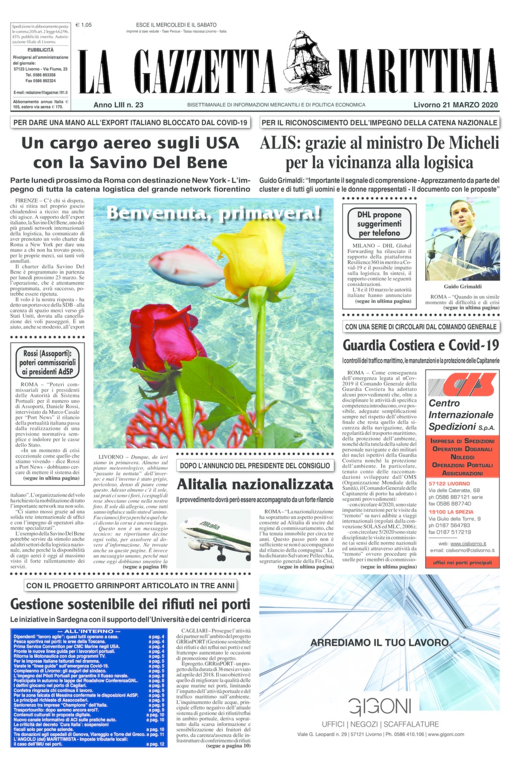 Giornale del 21-3-2020