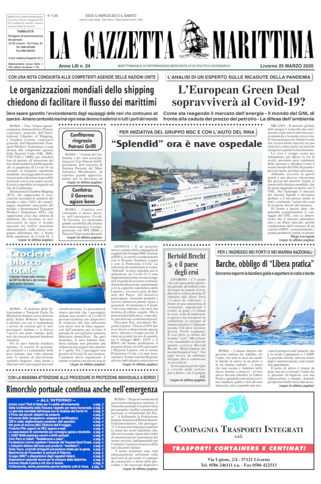 Giornale 25-3-2020