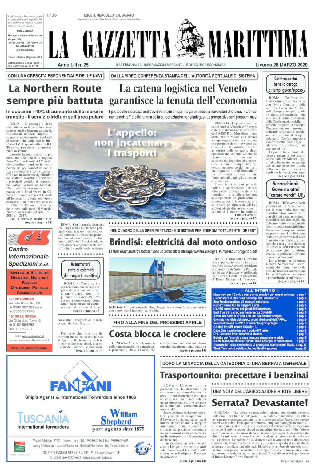 Giornale del 28-3-2020