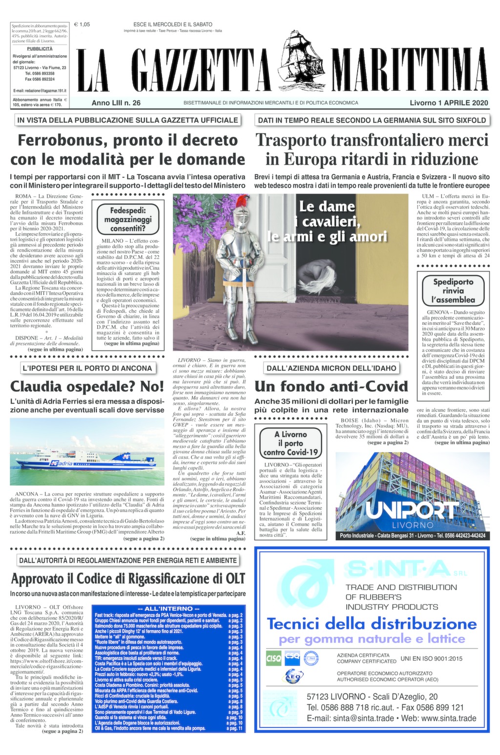 Giornale 1-4-2020