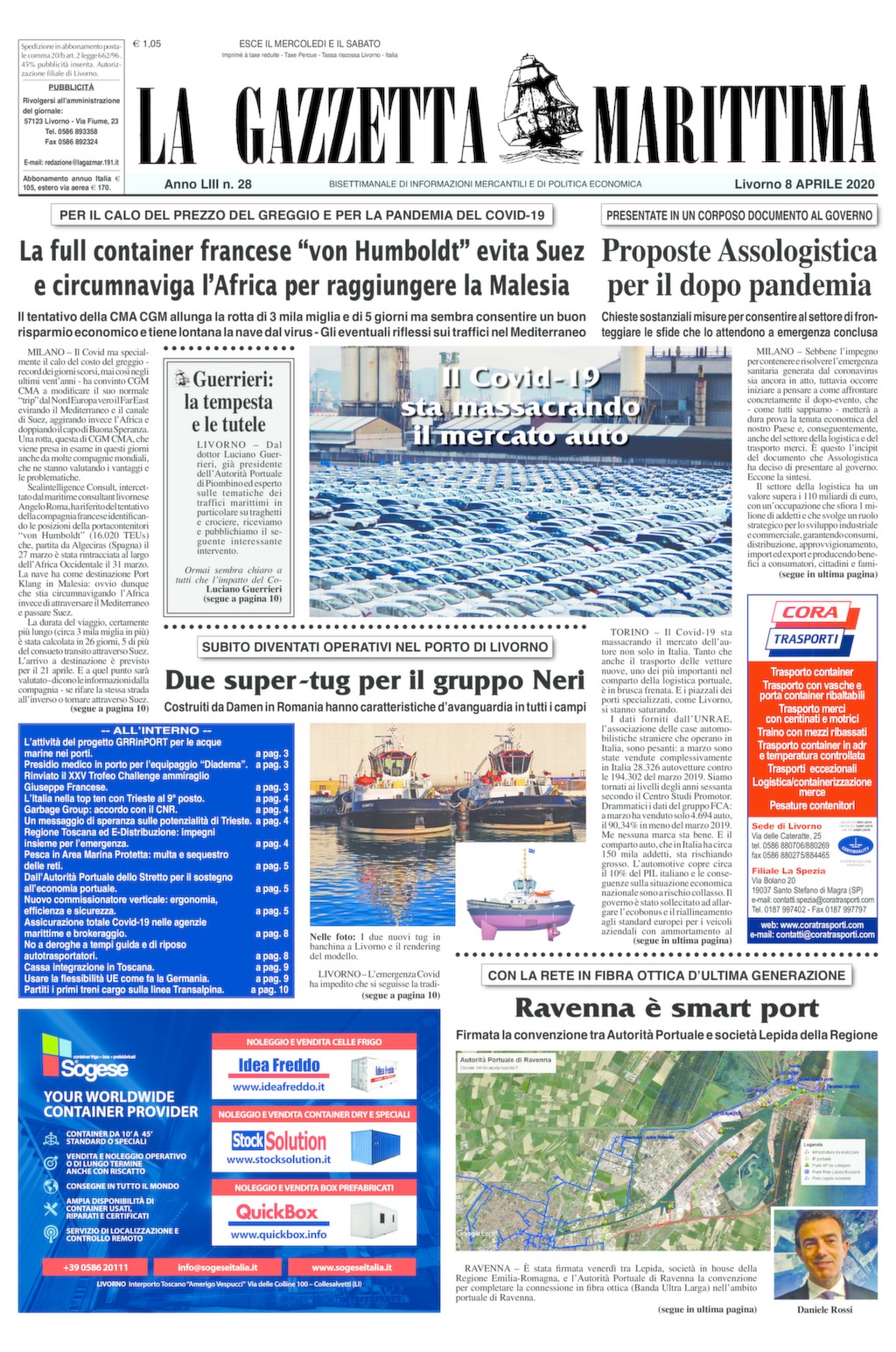 Giornale dell’8-4-2020