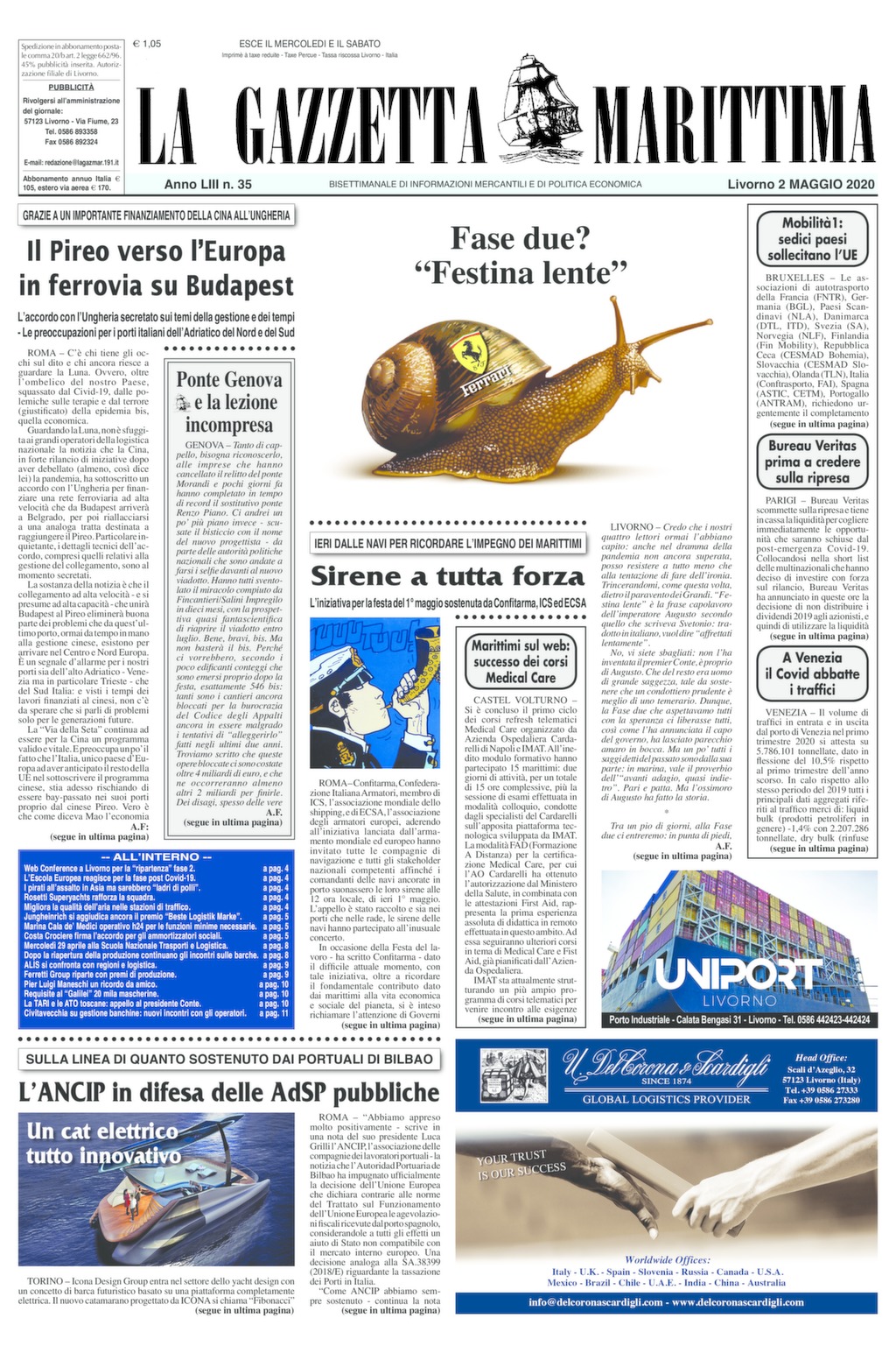 Giornale 2-5-2020
