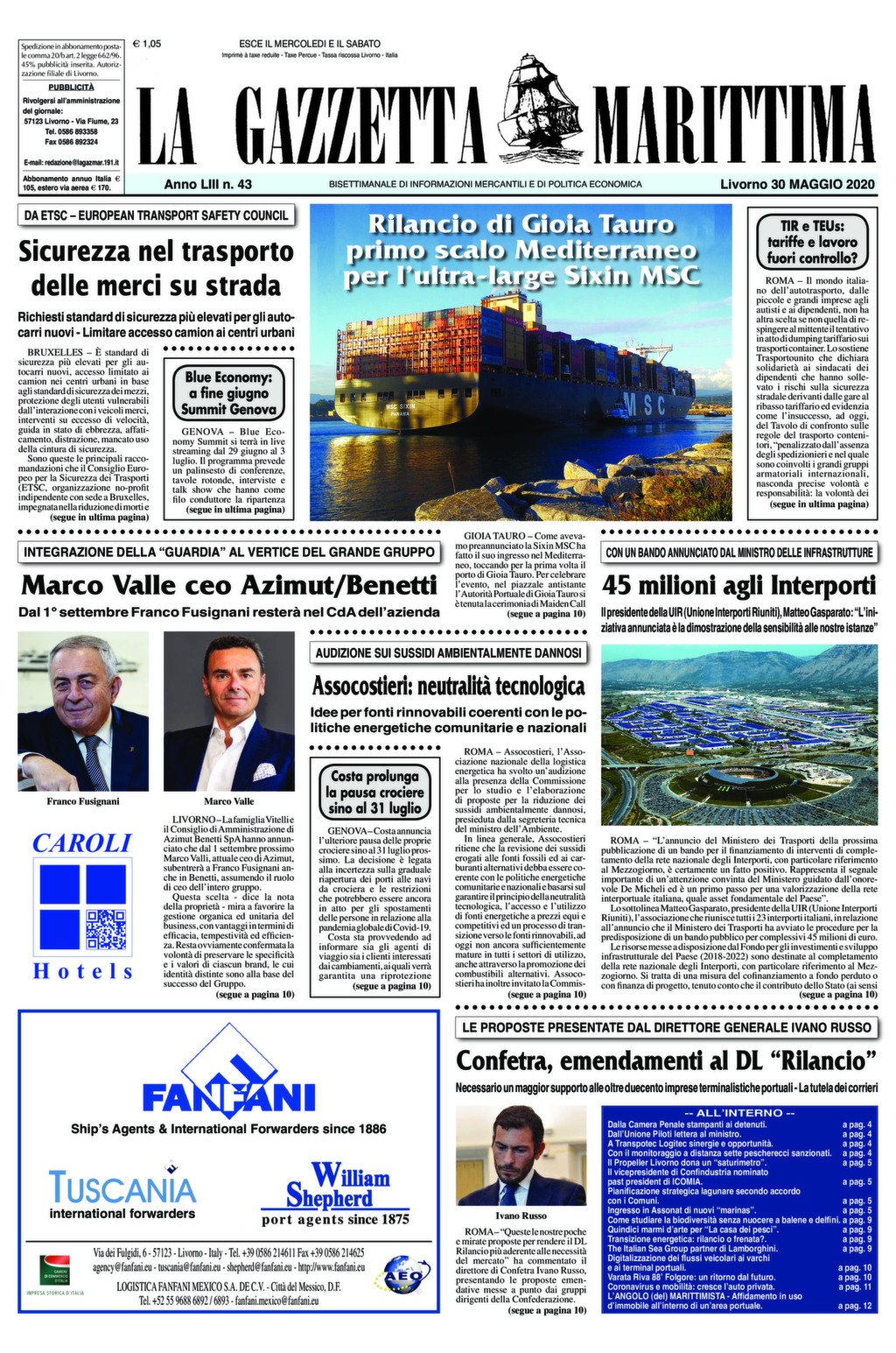 Giornale 30-5-2020