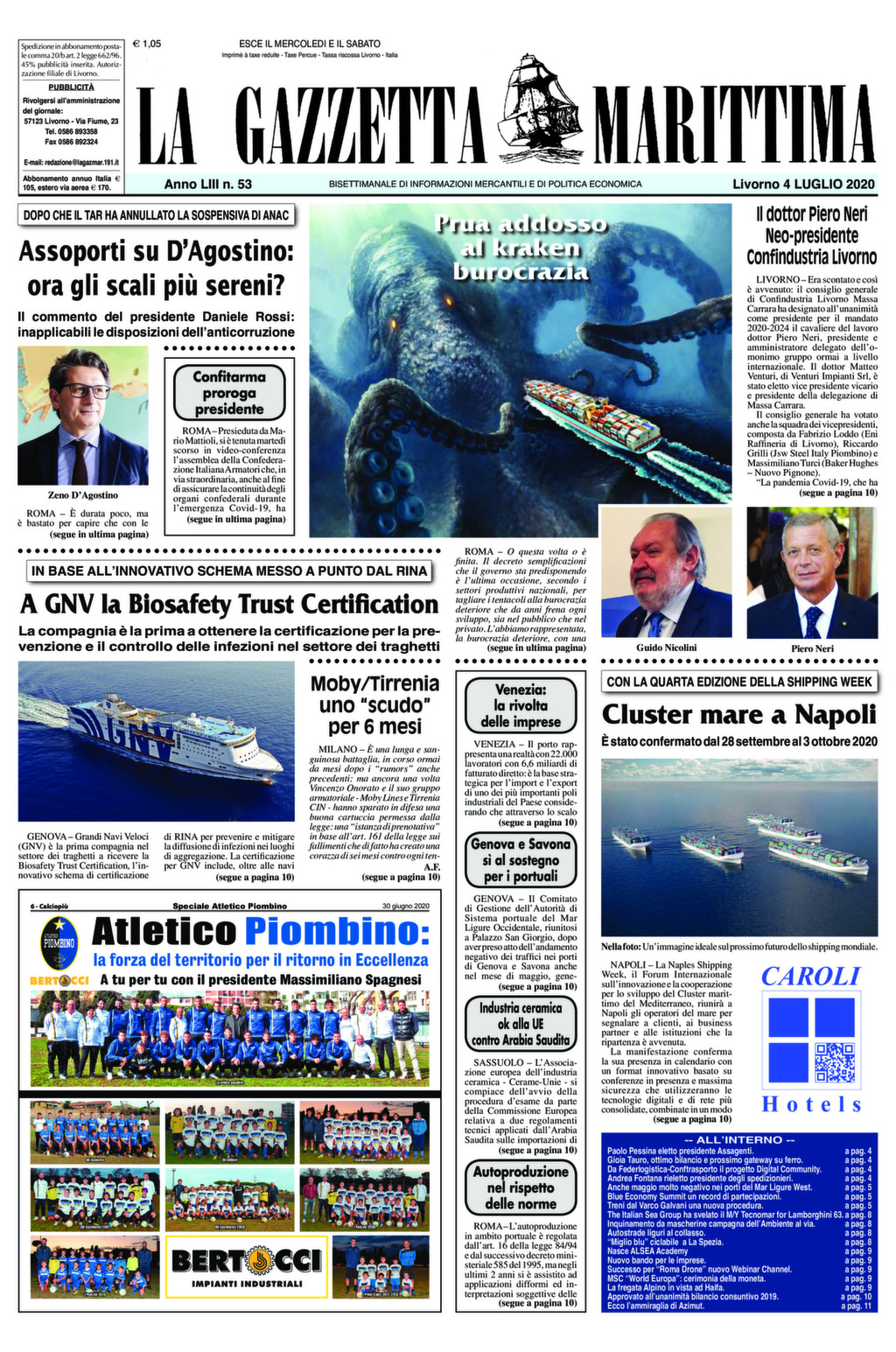 Giornale del 4-7-2020