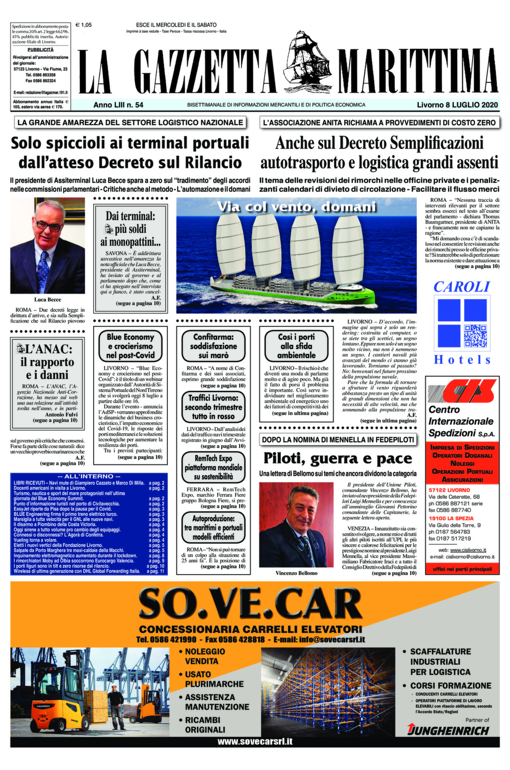 Giornale dell’8-7-2020