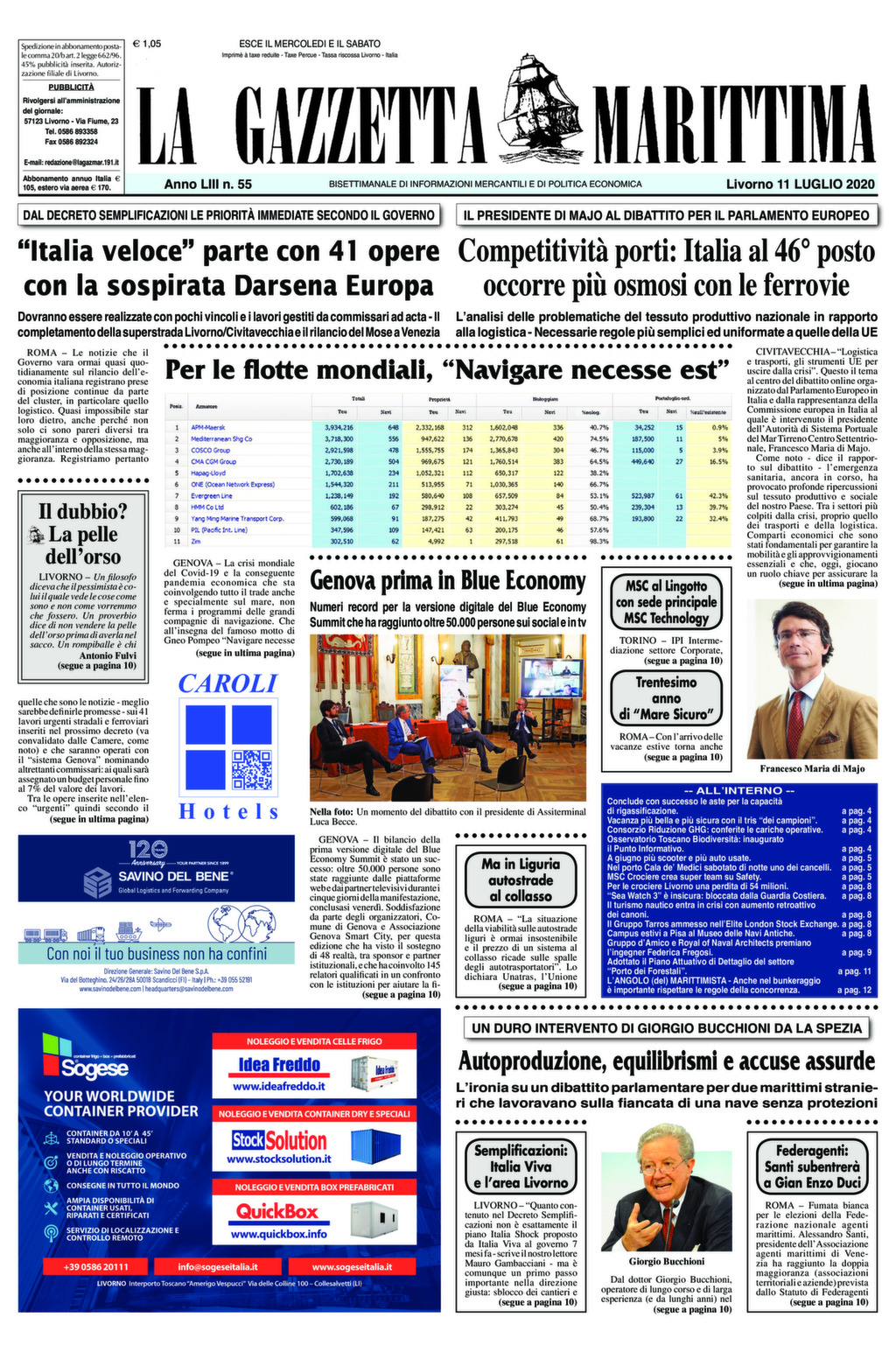 Giornale dell’11-7-2020