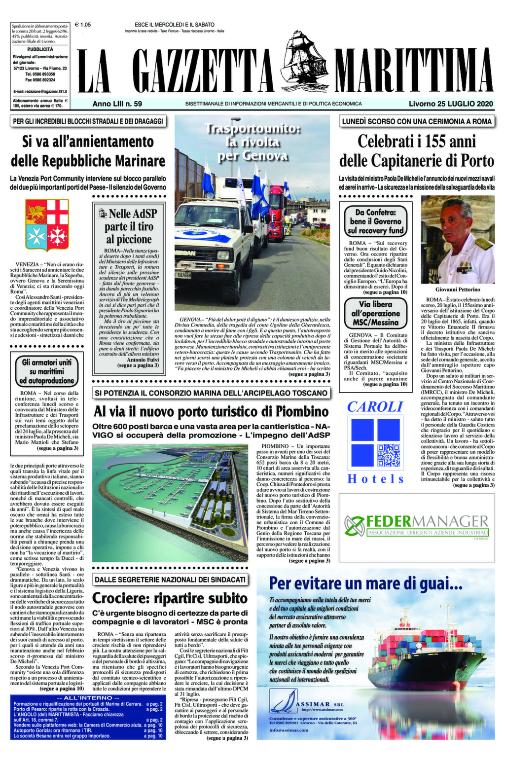 Giornale del 25-7-2020