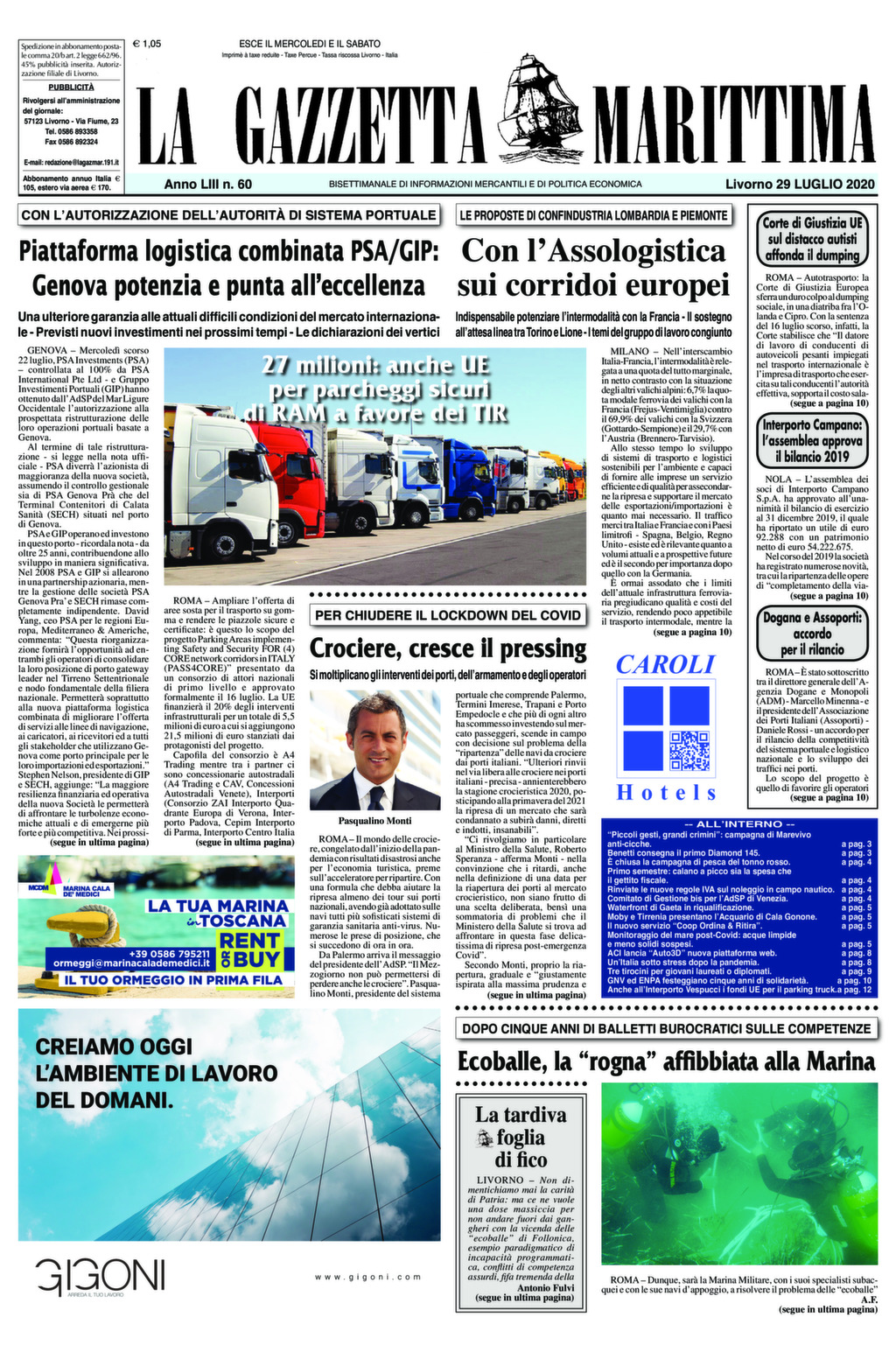 Giornale del 29-7-2020