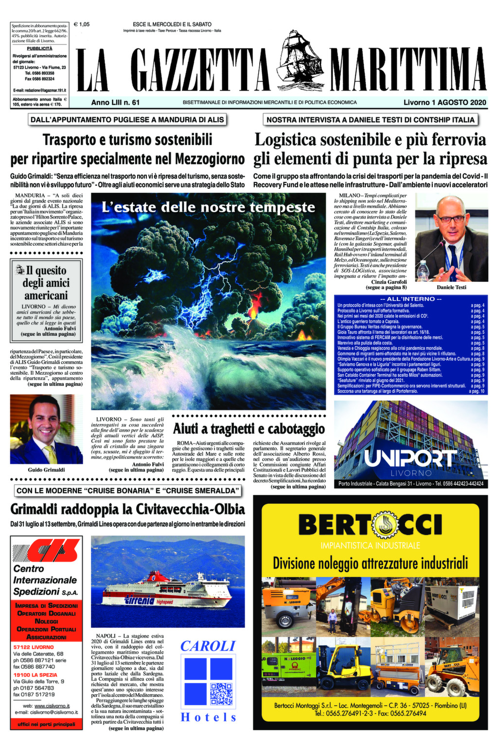 Giornale dell’1-8-2020