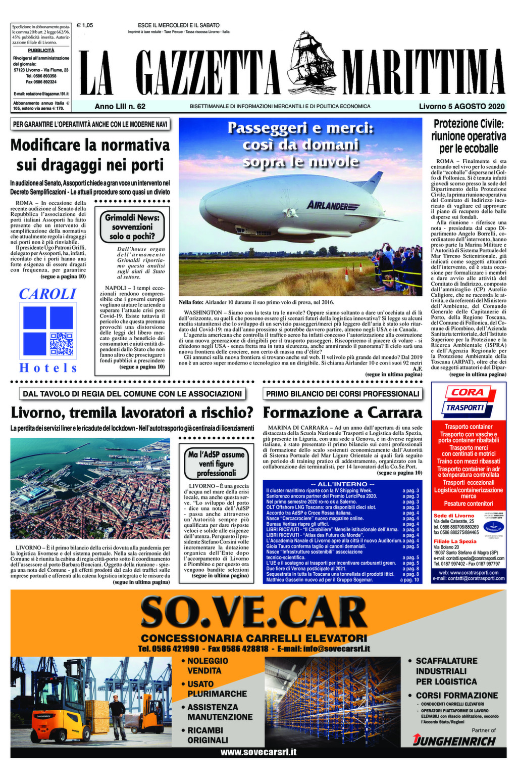 Giornale del 5-8-2020