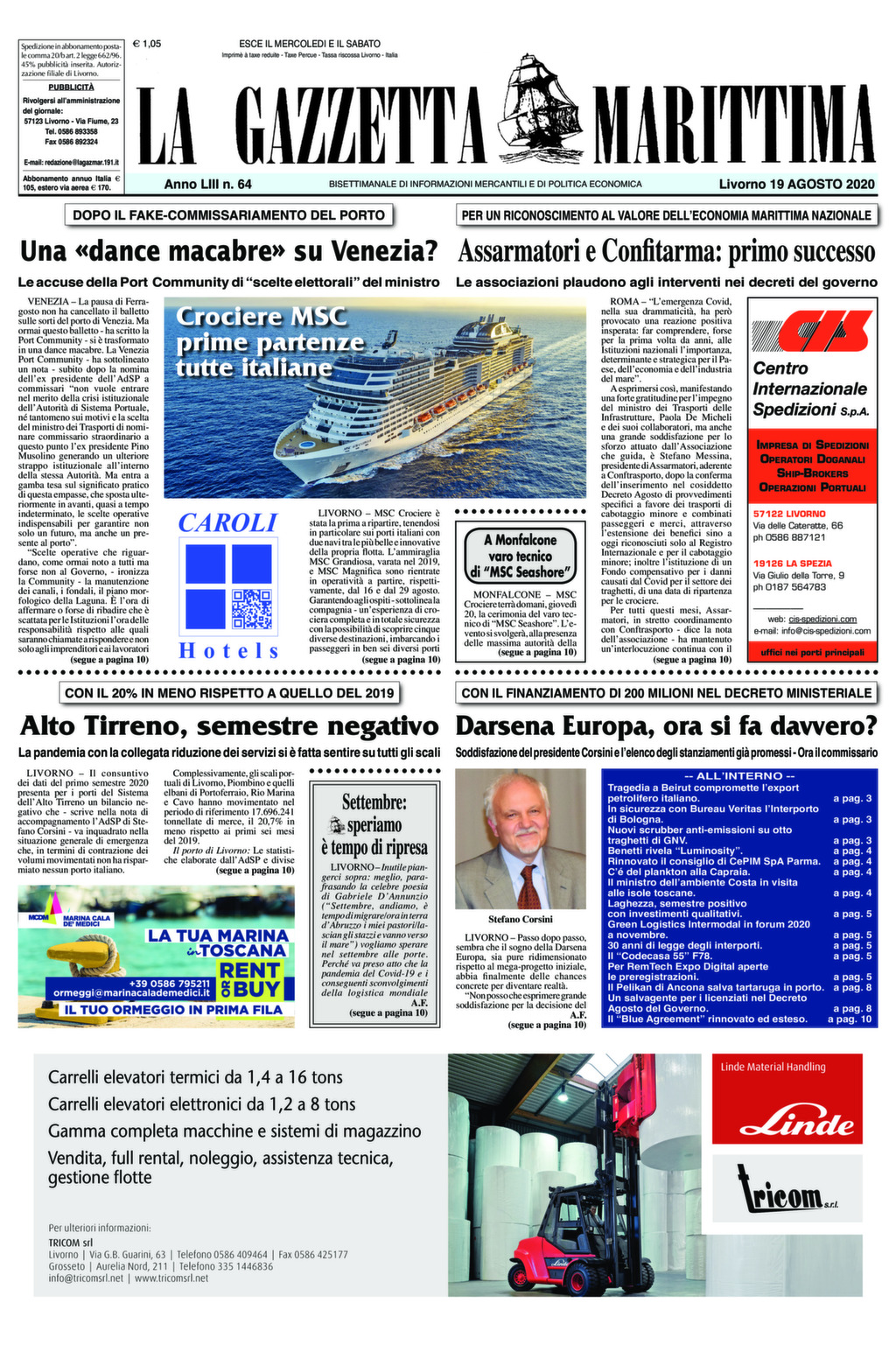 Giornale del 19-8-2020