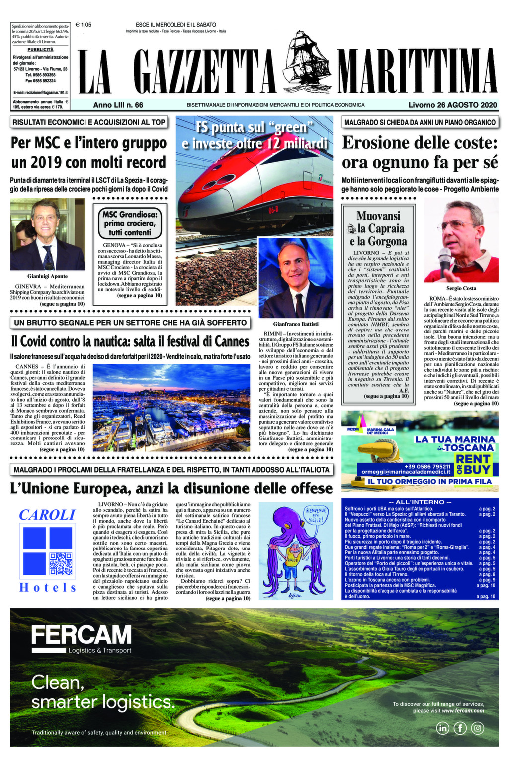 Giornale del 26-8-2020