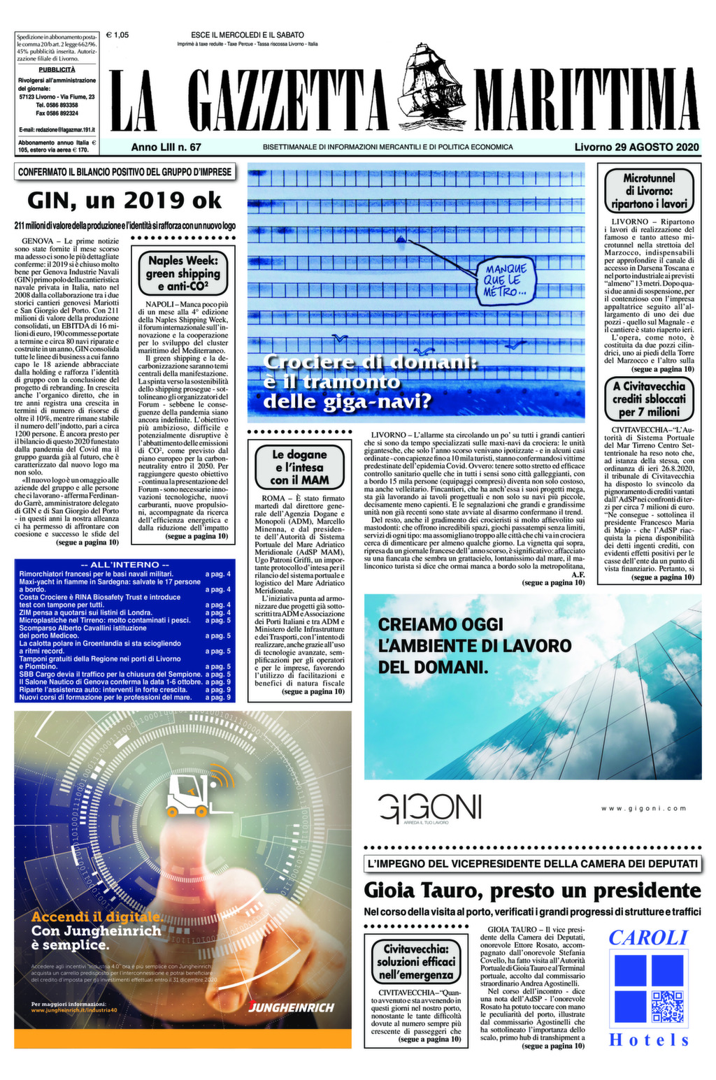 Giornale 29-8-2020