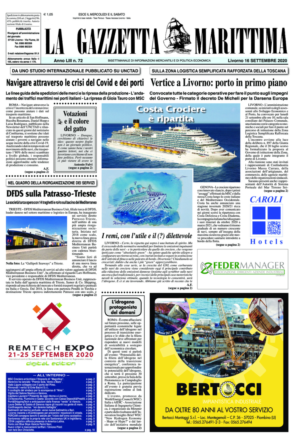 Giornale del 16-9-2020