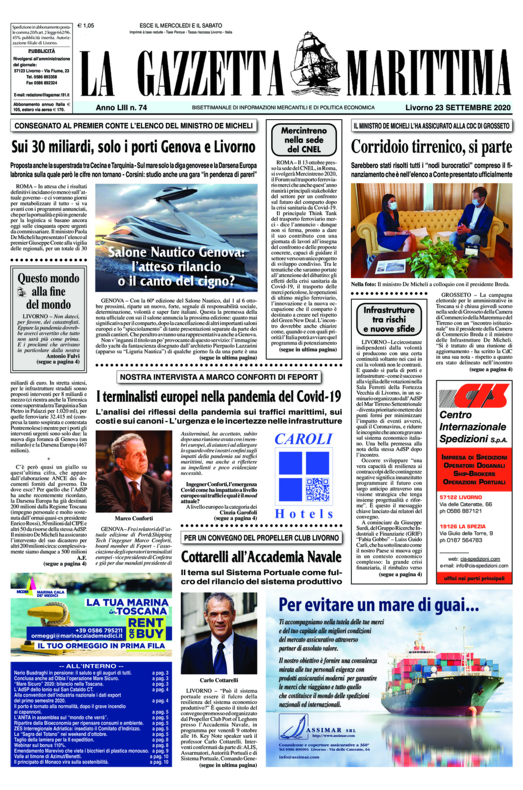 Giornale del 23-9-2020