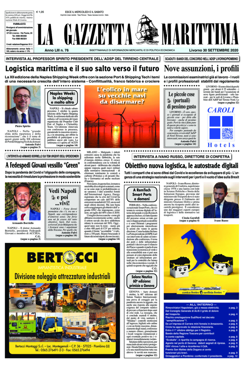Giornale del 30-9-2020
