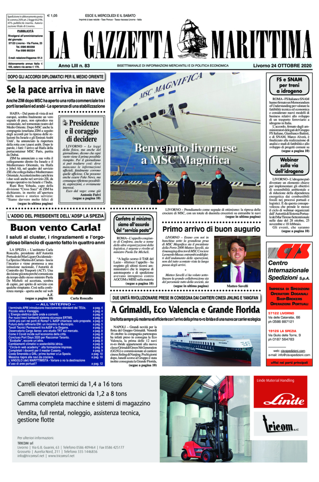 Giornale del 24-10-2020