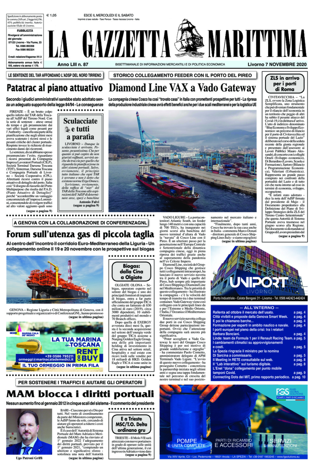 Giornale del 7-11-2020