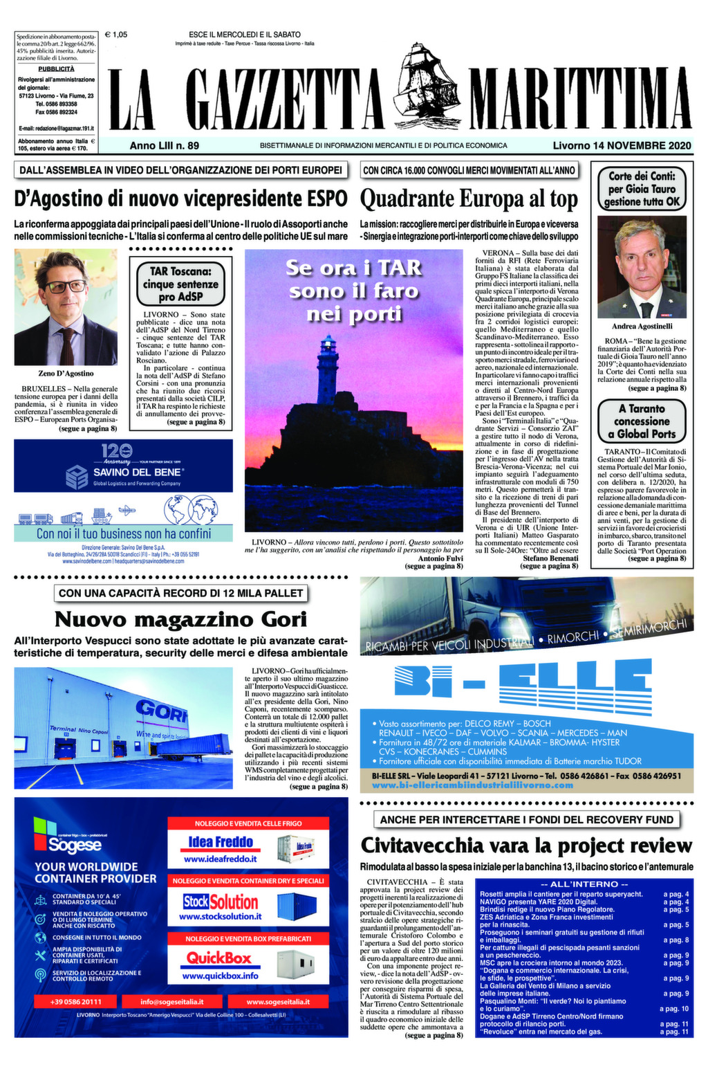 Giornale del 14-11-2020