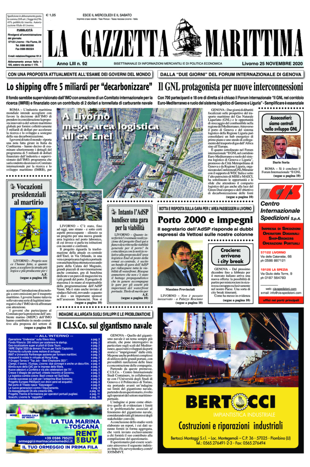 Giornale del 25-11-2020