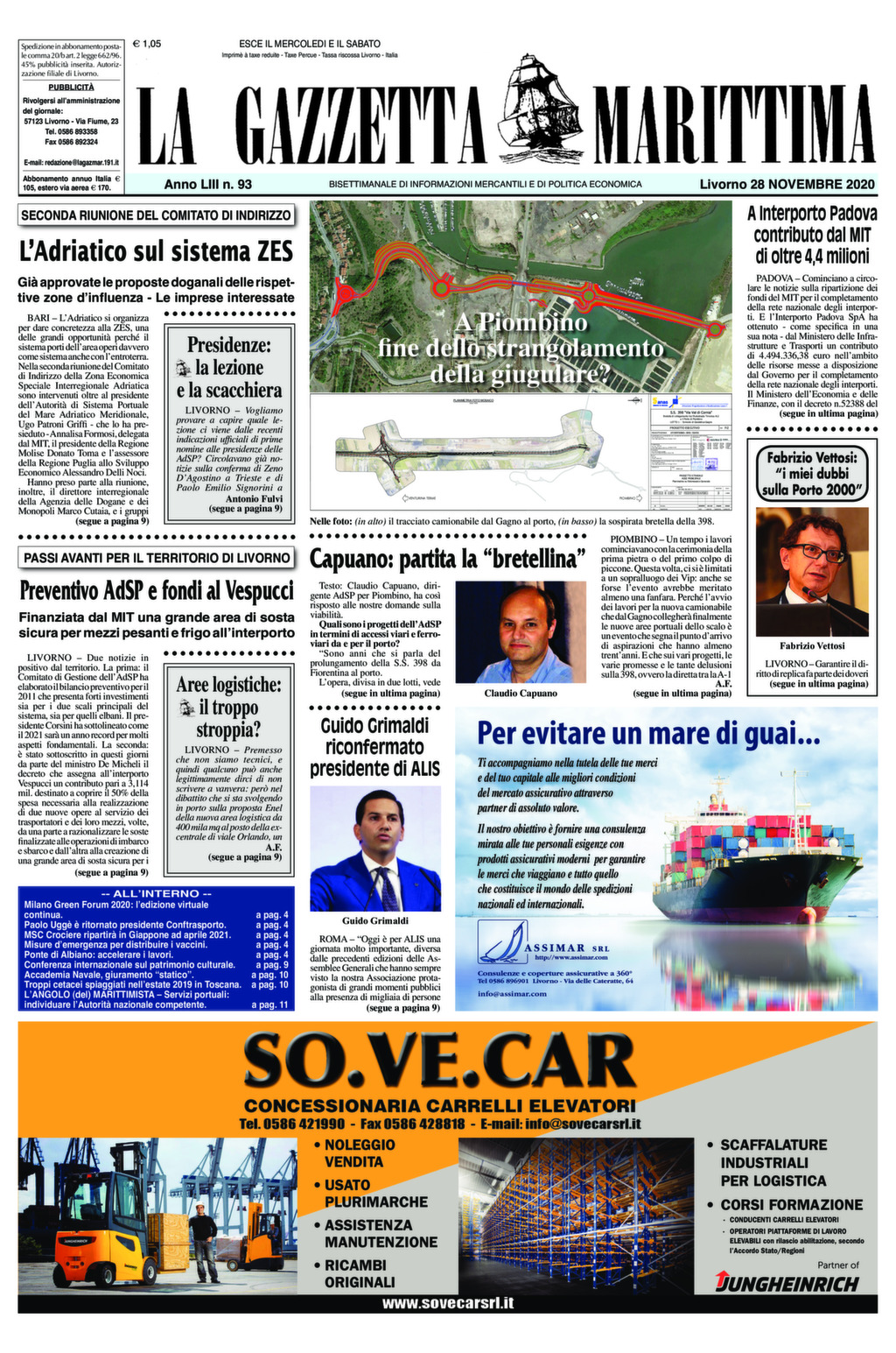 Giornale del 28-11-2020