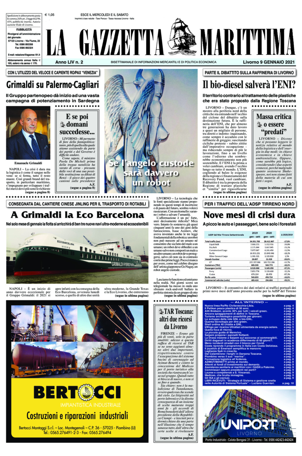 Giornale del 9-1-2021