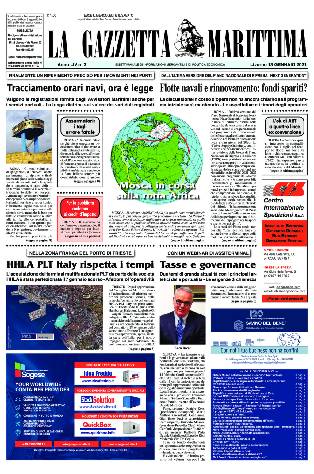 Giornale del 13-1-2021