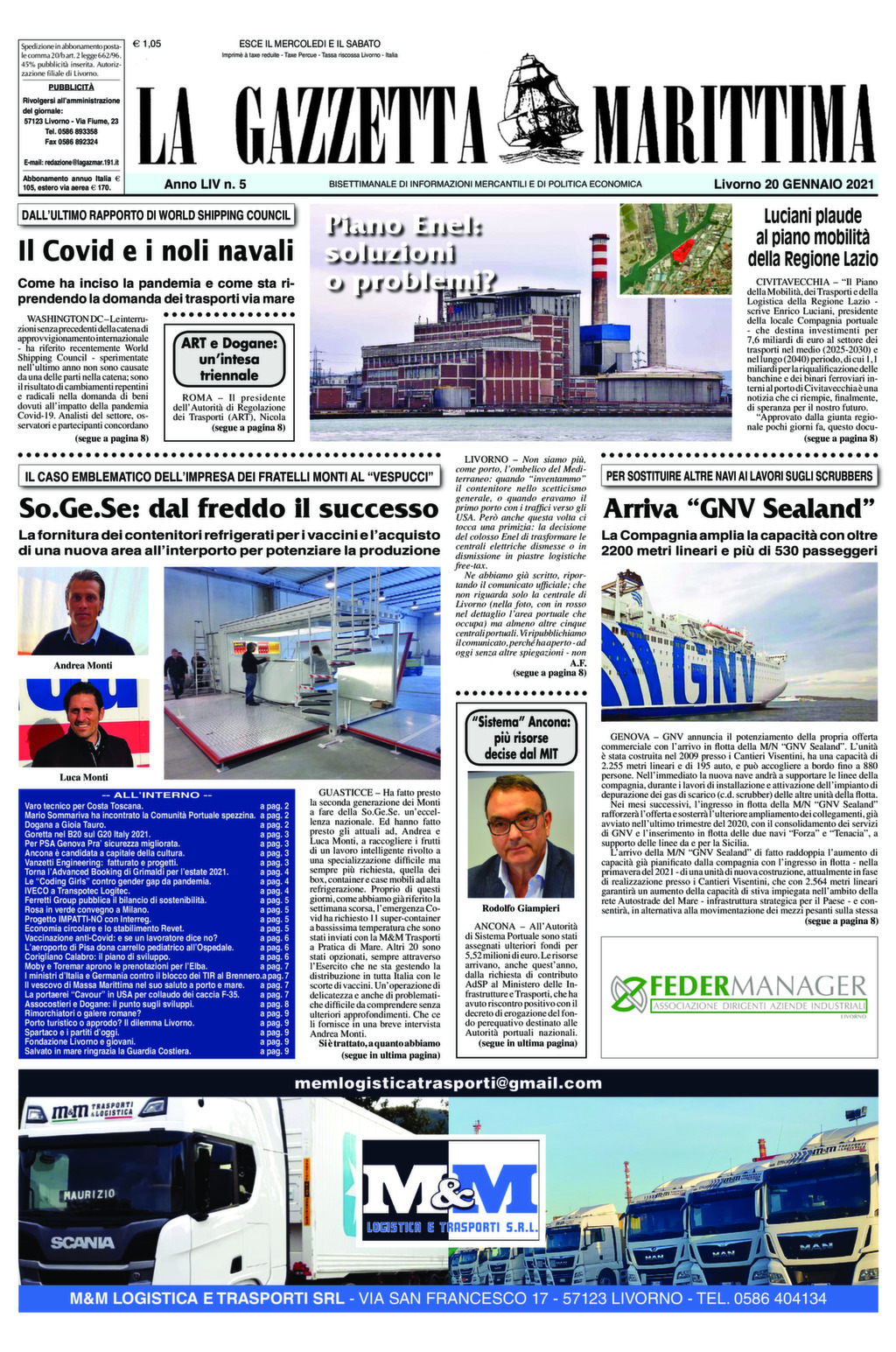 Giornale del 20-1-2021