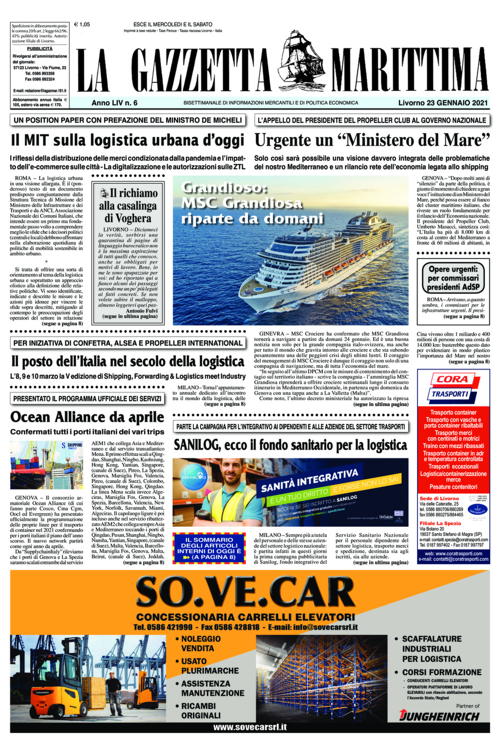 Giornale del 23-1-2021
