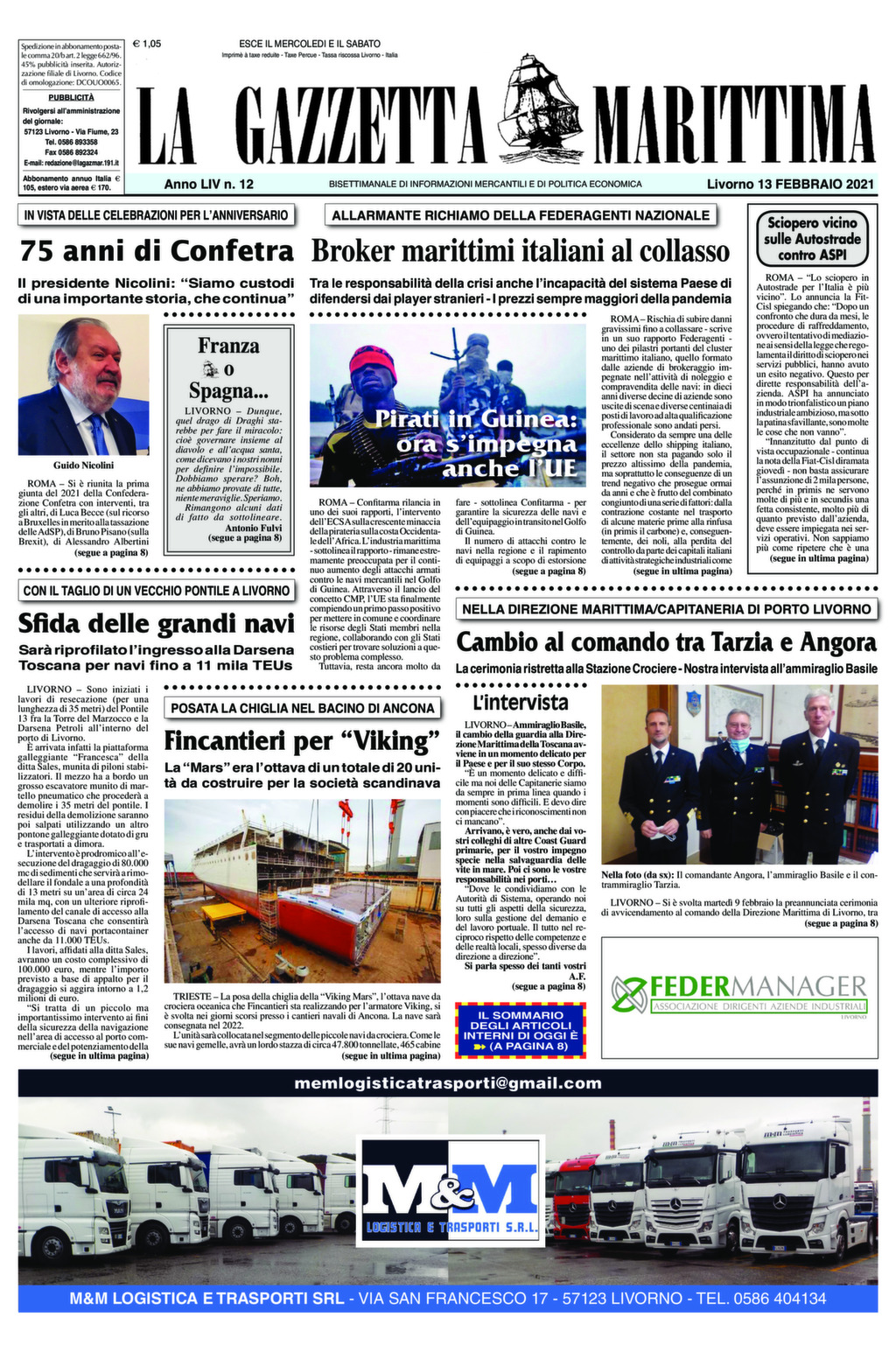 Giornale 13-2-2021