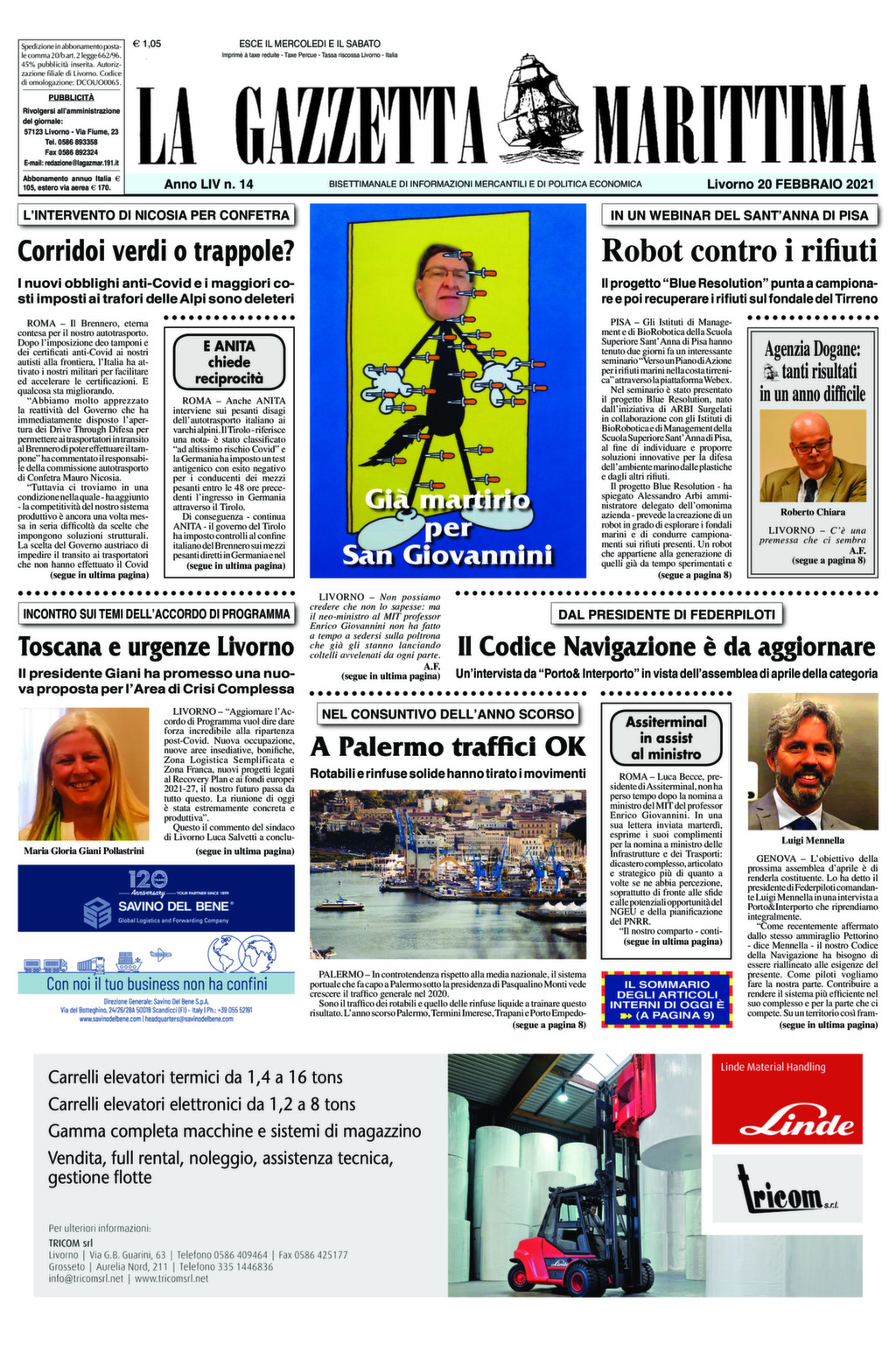 Giornale del 20-2-2021