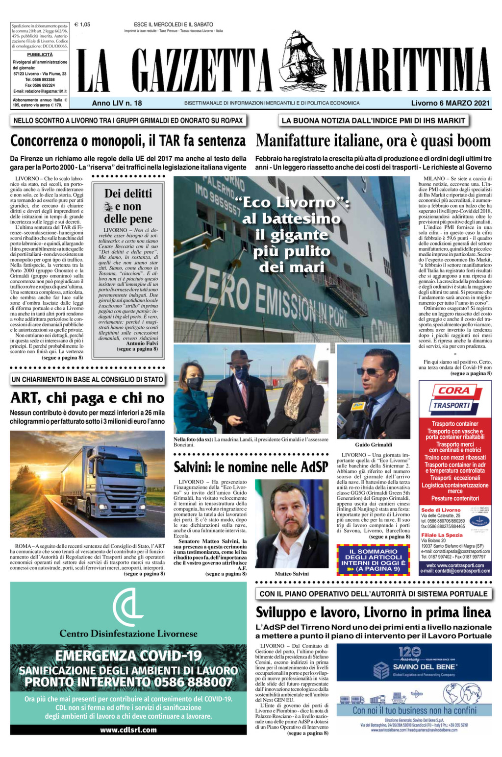 Giornale 6-3-2021