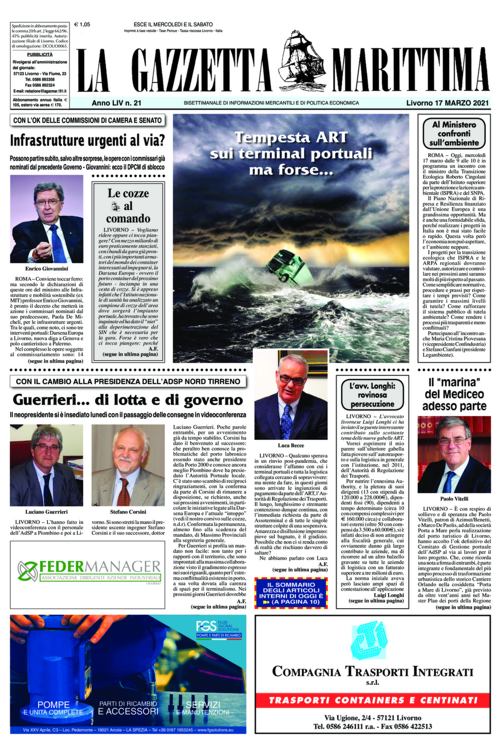 Giornale del 17-3-2021