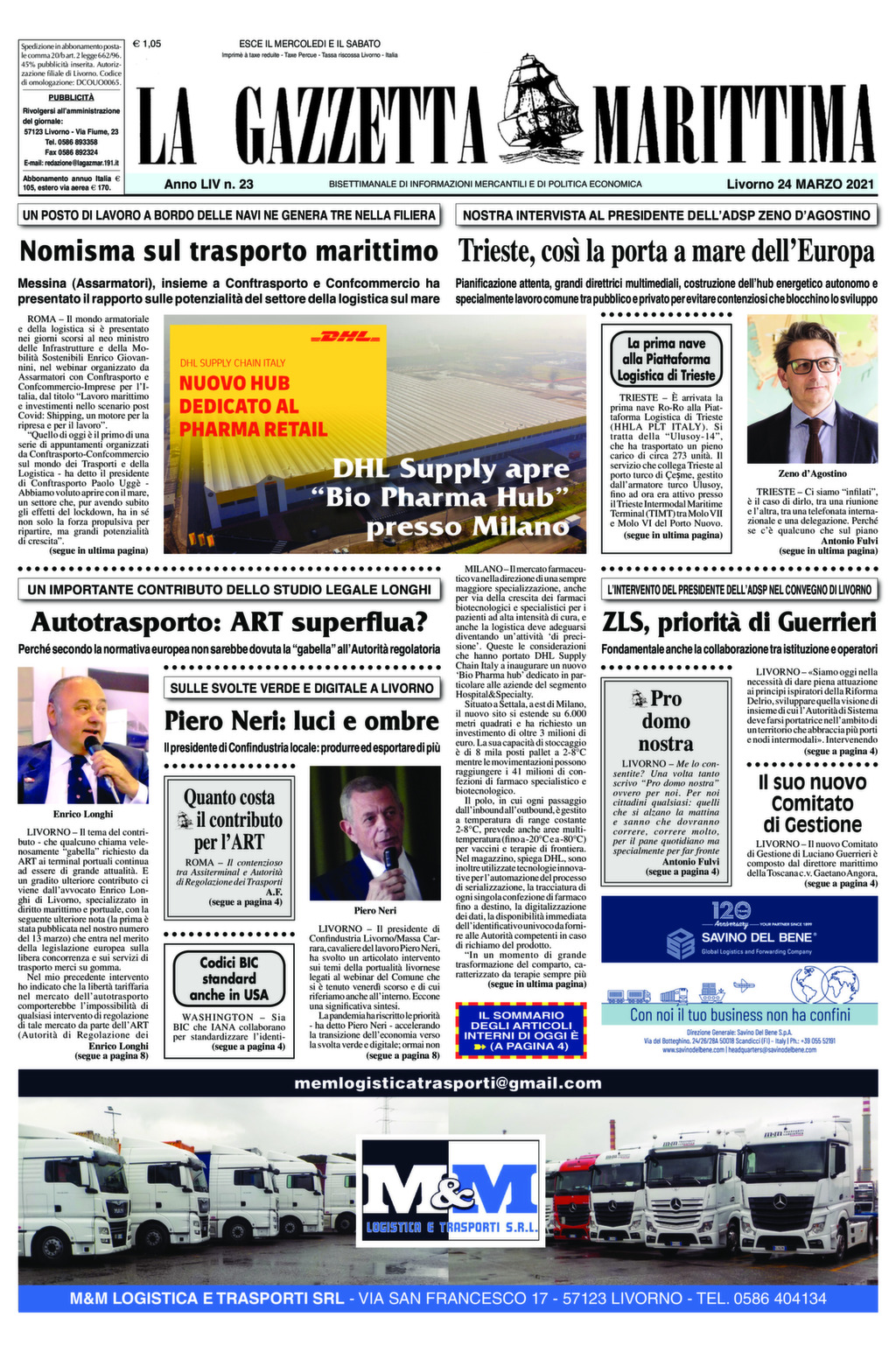 Giornale del 24-3-2021
