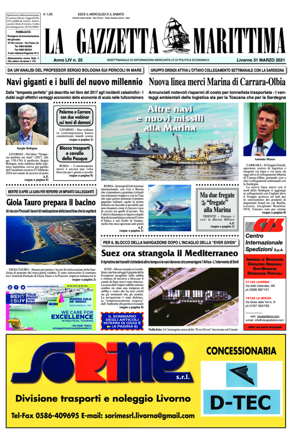 Giornale del 31-3-2021